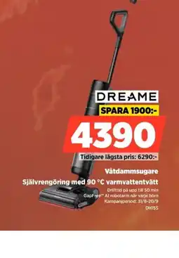 Power Dreame våtdammsugare erbjuda