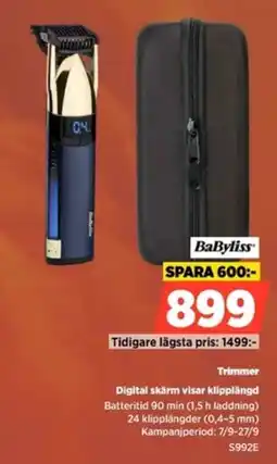 Power Babyliss trimmer erbjuda