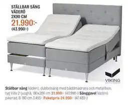 Mio STÄLLBAR SÄNG VÄDERÖ 2X90 CM erbjuda