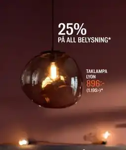Mio 25% PÅ ALL BELYSNING erbjuda