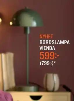 Mio BORDSLAMPA VIENDA erbjuda