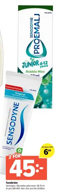 Sensodyne tandkräm