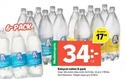 Coop Extra Kolsyrat vatten 6-pack erbjuda
