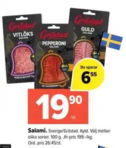 Coop Extra Grilstad salami erbjuda
