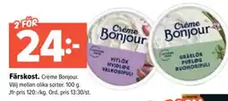 Coop Extra Crème Bonjour Färskost erbjuda