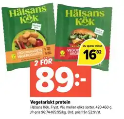 Coop Extra Hälsans Kök Vegetariskt protein erbjuda