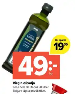 Coop Extra Coop virgin olivolja erbjuda