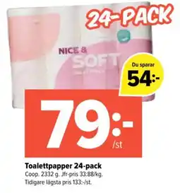 Coop Extra Nice & Soft toalettpapper erbjuda