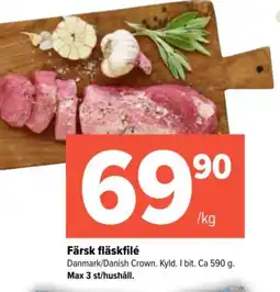 Coop Extra Färsk fläskfilé erbjuda