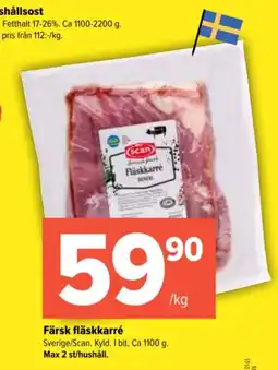 Coop Extra Scan fläskkarré erbjuda