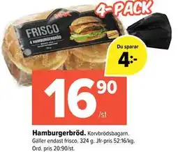 Coop Extra Hamburgerbröd erbjuda