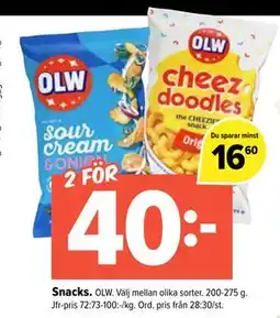 Coop Extra Snacks erbjuda