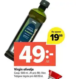 Coop Extra Virgin olivolja erbjuda