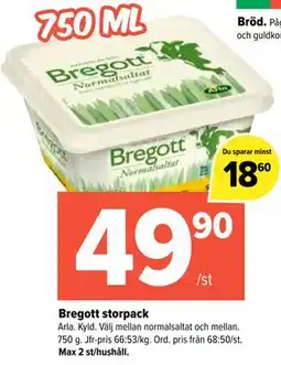 Coop Extra Bregott storpack erbjuda