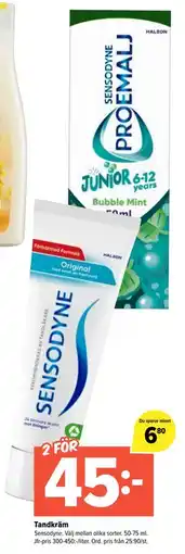 Coop Extra Tandkräm erbjuda