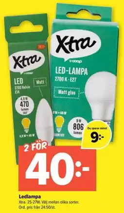 Coop Extra Ledlampa erbjuda
