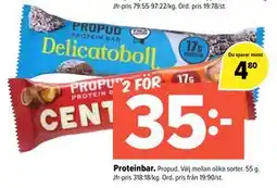 Coop Extra Proteinbar erbjuda