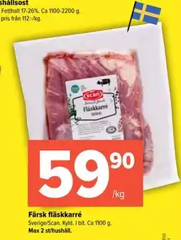 Coop Extra Färsk fläskkarré erbjuda