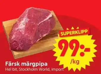 Färsk märgpipa