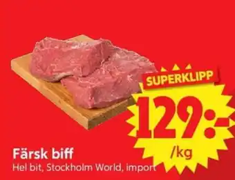 Nya Pulsen Färsk biff erbjuda