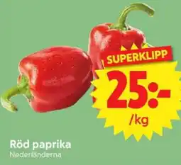 Nya Pulsen Röd paprika erbjuda