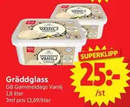 Nya Pulsen GB Gräddglass Vanilj erbjuda