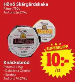 Nya Pulsen Pyramid Knäckebröd erbjuda