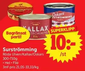 Surströmming Röda Ulven/Kallax/Oskars