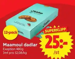 Nya Pulsen Maamoul dadlar erbjuda