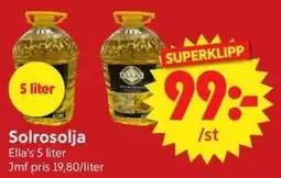 Nya Pulsen Ella's solrosolja erbjuda