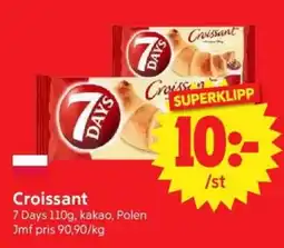 Nya Pulsen 7 Days croissant erbjuda