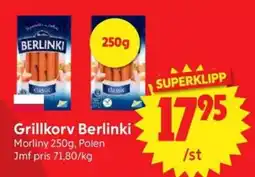 Nya Pulsen Grillkorv Berlinki erbjuda
