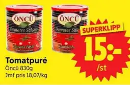 Nya Pulsen Öncü tomatpuré erbjuda