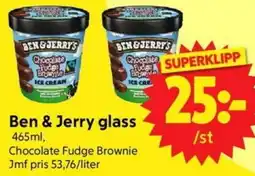 Nya Pulsen Ben & Jerry glass erbjuda
