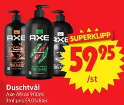 Nya Pulsen Axe Duschtvål erbjuda