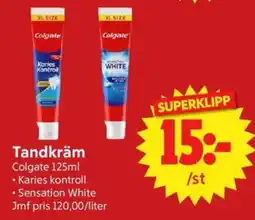 Nya Pulsen Colgate tandkräm erbjuda