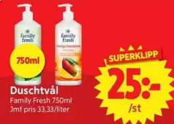 Nya Pulsen Family Fresh Duschtvål erbjuda