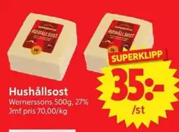Nya Pulsen Wernerssons Hushållsost erbjuda
