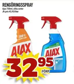Rinkeby Matcenter Ajax rengöringsspray erbjuda