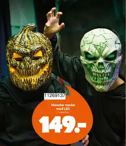 BR leksaker Monster maske med LED erbjuda