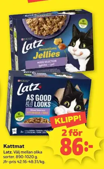 Latz kattmat
