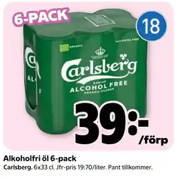 Coop Nära Carlsberg alkoholfri öl erbjuda