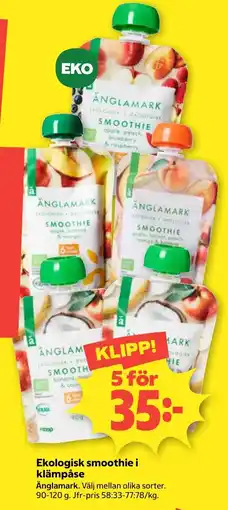 Coop Nära Anglamark smoothie erbjuda