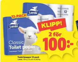 Coop Nära Lambi classic toilet paper erbjuda