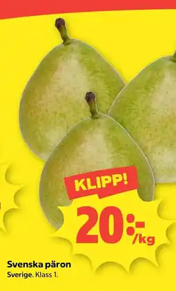 Coop Nära Päron erbjuda