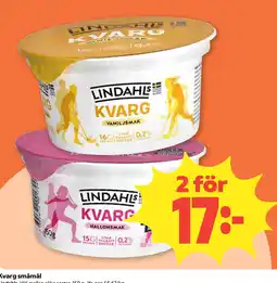 Coop Nära Lindahls kvarg erbjuda