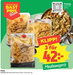 Coop Nära Garofalo pasta erbjuda