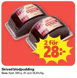Coop Nära Pilhells skivad blodpudding erbjuda