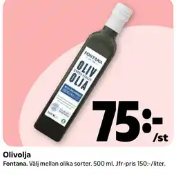 Coop Nära Fontana olivolja erbjuda