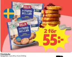 Coop Nära Felix potatisbullar erbjuda